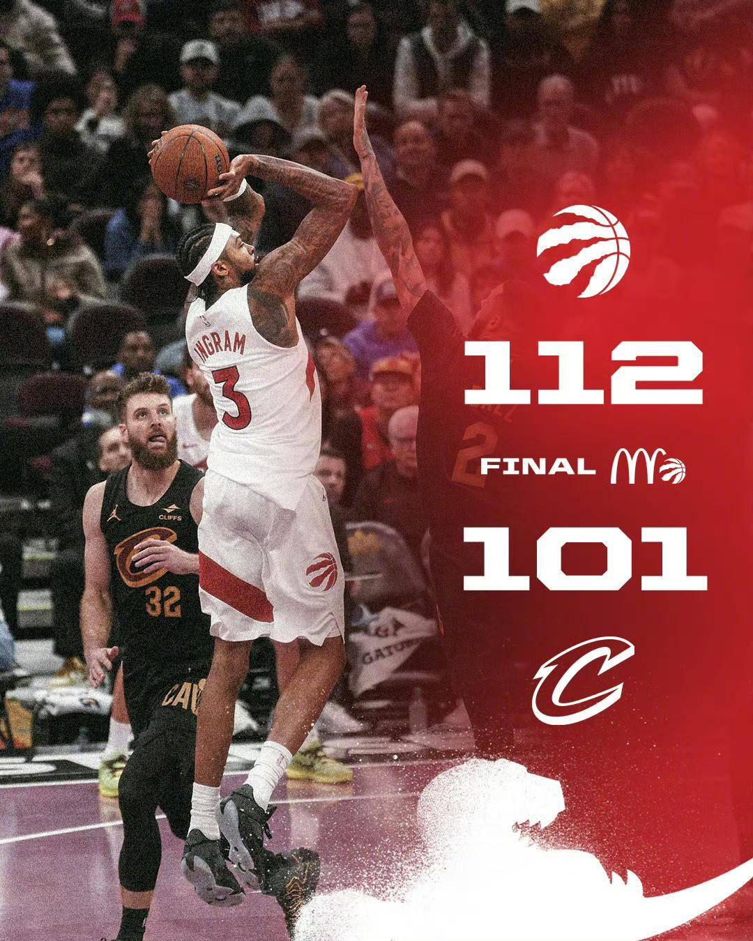 猛龙客场战胜骑士，势不可挡的简单介绍